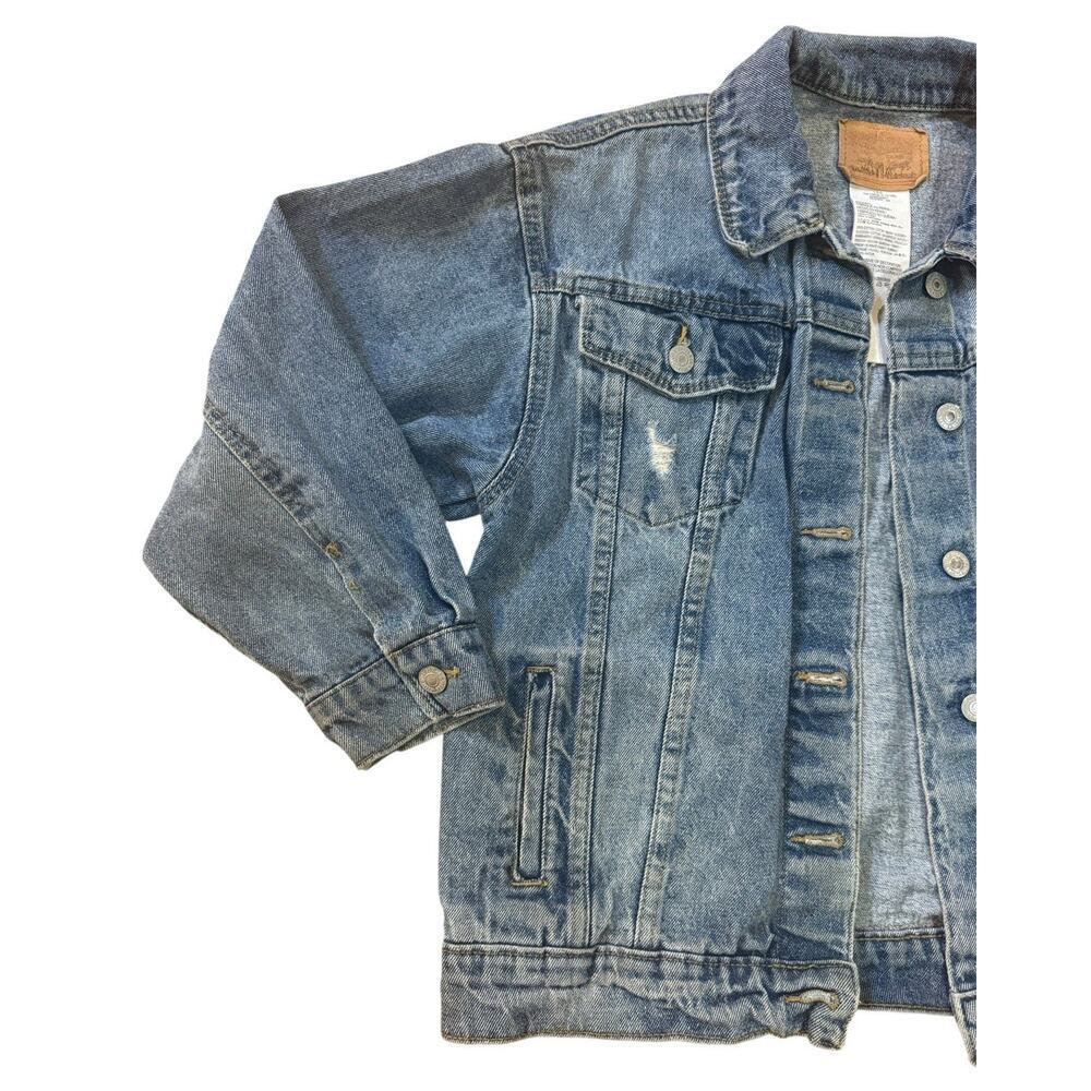 BAD BUNNY Un Verano Sin Ti Reggaeton House Upcycled Retro Denim Jacket Size L - Picture 5 of 14